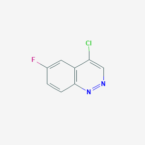 molecular formula C8H4ClFN2 B3177817 4-Chloro-6-fluorocinnoline CAS No. 2251-62-9