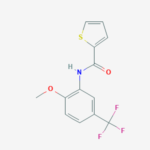 molecular formula C13H10F3NO2S B317782 N-[2-methoxy-5-(trifluoromethyl)phenyl]-2-thiophenecarboxamide 
