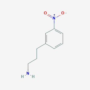 molecular formula C9H12N2O2 B3177839 3-Nitro-benzenepropanamine CAS No. 238431-54-4