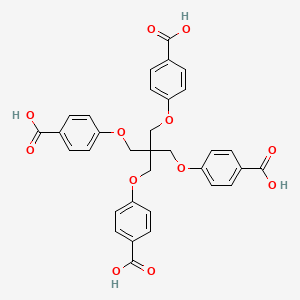 molecular formula C33H28O12 B3177862 Tetrakis(4-carboxyphenoxymethyl)methane CAS No. 245551-35-3