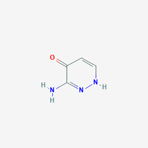 4-Pyridazinol, 3-amino-