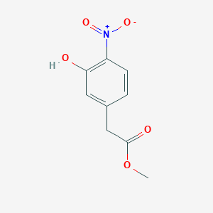 molecular formula C9H9NO5 B3177879 Methyl 3-hydroxy-4-nitrophenylacetate CAS No. 256453-84-6