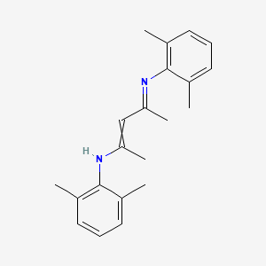 molecular formula C21H26N2 B3177893 N-{3-[(2,6-Dimethylphenyl)amino]-1-methyl-2-buten-1-ylidene}-2,6-dimethylbenzenamine CAS No. 267431-79-8