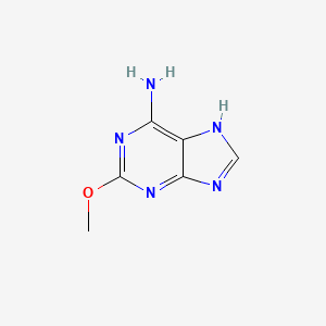 molecular formula C6H7N5O B3177909 2-methoxy-7H-purin-6-amine CAS No. 28128-30-5