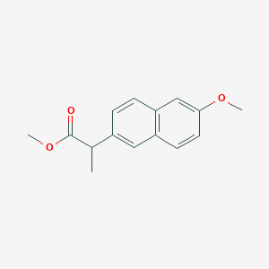 molecular formula C15H16O3 B3177924 Methyl 2-(6-methoxynaphthalen-2-yl)propanoate CAS No. 30012-51-2
