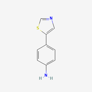 molecular formula C9H8N2S B3178005 4-(Thiazol-5-yl)aniline CAS No. 332113-79-8
