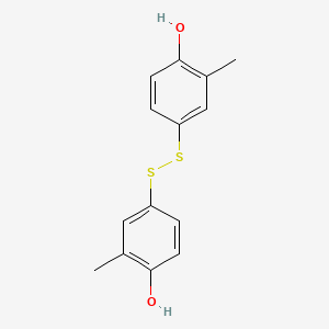 molecular formula C14H14O2S2 B3178019 4,4'-Disulfanediylbis(2-methylphenol) CAS No. 33931-27-0