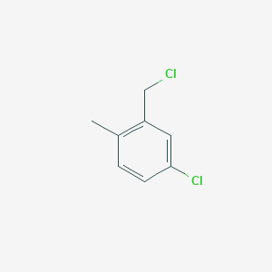 molecular formula C8H8Cl2 B3178024 4-Chloro-2-(chloromethyl)-1-methylbenzene CAS No. 34060-72-5