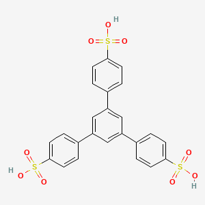 molecular formula C24H18O9S3 B3178039 4-[3,5-bis(4-sulfophenyl)phenyl]benzenesulfonic acid CAS No. 343821-13-6