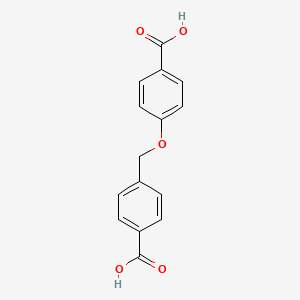 molecular formula C15H12O5 B3178046 Benzoic acid, 4-[(4-carboxyphenoxy)methyl]- CAS No. 345221-90-1