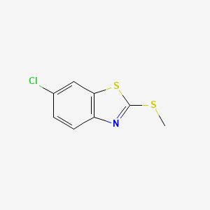 molecular formula C8H6ClNS2 B3178056 6-Chloro-2-(methylthio)benzo[d]thiazole CAS No. 3507-42-4