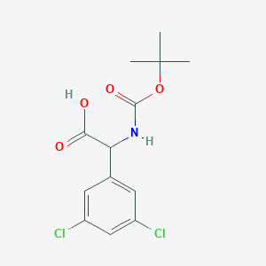 [(Tert-butoxycarbonyl)amino](3,5-dichlorophenyl)acetic acid