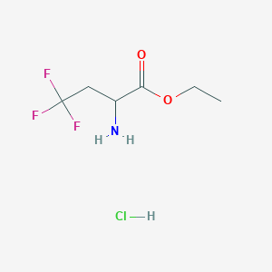 Ethyl 2-amino-4,4,4-trifluorobutanoate hydrochloride