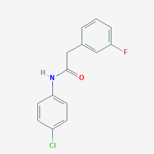molecular formula C14H11ClFNO B317813 N-(4-chlorophenyl)-2-(3-fluorophenyl)acetamide 