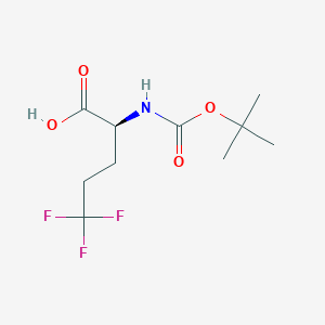 B3178241 (S)-2-((tert-Butoxycarbonyl)amino)-5,5,5-trifluoropentanoic acid CAS No. 453556-65-5