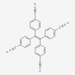 molecular formula C34H20 B3178278 1,1,2,2-Tetrakis(4-ethynylphenyl)ethene CAS No. 4863-90-5