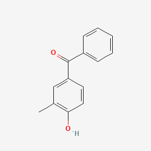 molecular formula C14H12O2 B3178390 (4-Hydroxy-3-methylphenyl)(phenyl)methanone CAS No. 5326-42-1