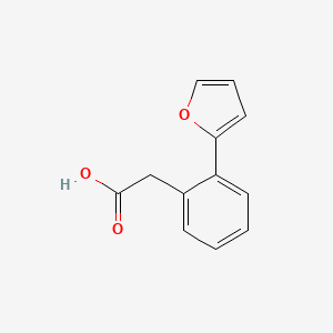 molecular formula C12H10O3 B3178443 2-(2-(Furan-2-yl)phenyl)acetic acid CAS No. 568630-25-1