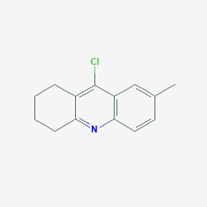 molecular formula C14H14ClN B3178449 9-Chloro-7-methyl-1,2,3,4-tetrahydroacridine CAS No. 5778-62-1