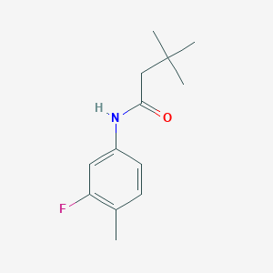 molecular formula C13H18FNO B317845 N-(3-fluoro-4-methylphenyl)-3,3-dimethylbutanamide 