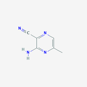 molecular formula C6H6N4 B3178455 3-Amino-5-methylpyrazine-2-carbonitrile CAS No. 58091-66-0
