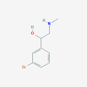 molecular formula C9H12BrNO B3178471 1-(3-Bromophenyl)-2-(methylamino)ethan-1-ol CAS No. 58777-85-8