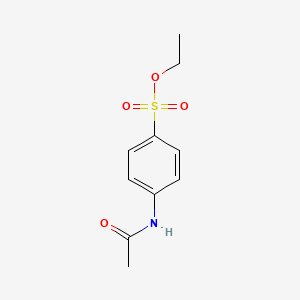 molecular formula C10H13NO4S B3178504 Benzenesulfonic acid, 4-(acetylamino)-, ethyl ester CAS No. 6034-55-5