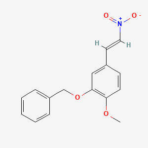 molecular formula C16H15NO4 B3178569 2-(Benzyloxy)-1-methoxy-4-(2-nitrovinyl)benzene CAS No. 63909-29-5