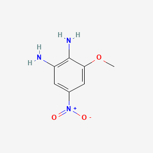 molecular formula C7H9N3O3 B3178584 3-methoxy-5-nitrobenzene-1,2-diamine CAS No. 64381-88-0