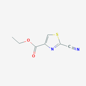 molecular formula C7H6N2O2S B3178732 Ethyl 2-cyanothiazole-4-carboxylate CAS No. 73956-19-1