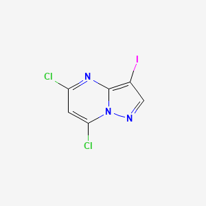 molecular formula C6H2Cl2IN3 B3178743 5,7-Dichloro-3-iodopyrazolo[1,5-a]pyrimidine CAS No. 754211-05-7