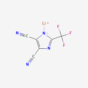 molecular formula C6HF3LiN4 B3178746 lithium;2-(trifluoromethyl)imidazol-3-ide-4,5-dicarbonitrile CAS No. 761441-54-7