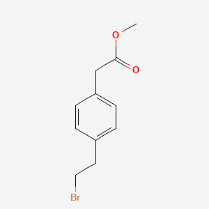 molecular formula C11H13BrO2 B3178792 Methyl 2-(4-(2-bromoethyl)phenyl)acetate CAS No. 78712-65-9