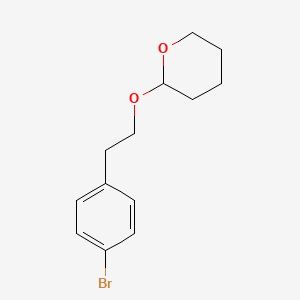 molecular formula C13H17BrO2 B3178813 2-(4-bromophenethoxy)tetrahydro-2H-pyran CAS No. 79849-46-0