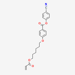 molecular formula C23H23NO5 B3178842 4-Cyanophenyl 4-[6-(acryloyloxy)hexyloxy]benzoate CAS No. 83847-14-7