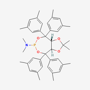 (3aR,8aR)-4,4,8,8-Tetrakis(3,5-dimethylphenyl)-N,N,2,2-tetramethyltetrahydro-[1,3]dioxolo[4,5-e][1,3,2]dioxaphosphepin-6-amine