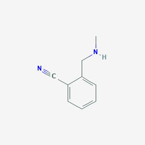 molecular formula C9H10N2 B3178907 2-((Methylamino)methyl)benzonitrile CAS No. 860751-77-5