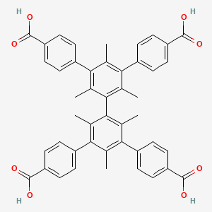 5',5''-Bis(4-carboxyphenyl)-2',2'',4',4'',6',6''-hexamethyl-[1,1':3',1'':3'',1'''-quaterphenyl]-4,4'''-dicarboxylic acid