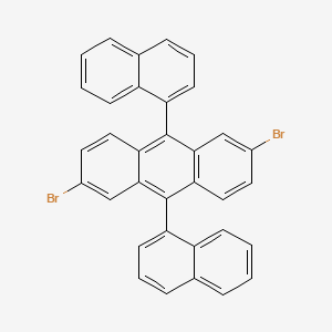 molecular formula C34H20Br2 B3179092 2,6-Dibromo-9,10-di(naphthalen-1-yl)anthracene CAS No. 914306-89-1
