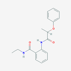 molecular formula C18H20N2O3 B317910 N-ethyl-2-[(2-phenoxypropanoyl)amino]benzamide 