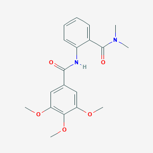 molecular formula C19H22N2O5 B317919 N-[2-(dimethylcarbamoyl)phenyl]-3,4,5-trimethoxybenzamide 