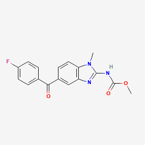 methyl N-[5-(4-fluorobenzoyl)-1-methylbenzimidazol-2-yl]carbamate