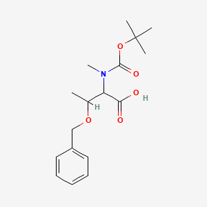 molecular formula C17H25NO5 B3179343 Boc-N-Me-D-Thr(Bzl)-OH CAS No. 226067-37-4