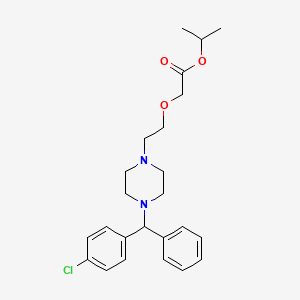 Propan-2-yl 2-[2-[4-[(4-chlorophenyl)-phenylmethyl]piperazin-1-yl]ethoxy]acetate
