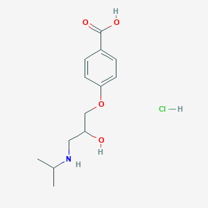4-[2-Hydroxy-3-(propan-2-ylamino)propoxy]benzoic acid;hydrochloride