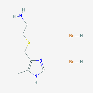 2-[(5-methyl-1H-imidazol-4-yl)methylsulfanyl]ethanamine;dihydrobromide