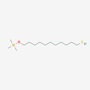 molecular formula C14H32OSSi B3179395 11-Mercaptoundecyloxytrimethylsilane CAS No. 394210-97-0