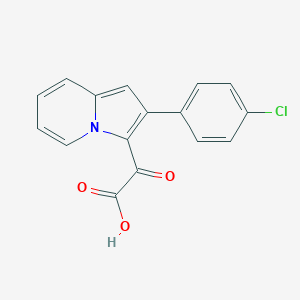 molecular formula C16H10ClNO3 B031794 2-[2-(4-Chlorophenyl)indolizin-3-yl]-2-oxoacetic acid CAS No. 890091-80-2