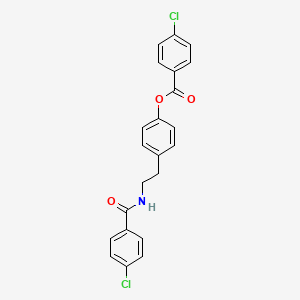 [4-[2-[(4-Chlorobenzoyl)amino]ethyl]phenyl] 4-chlorobenzoate
