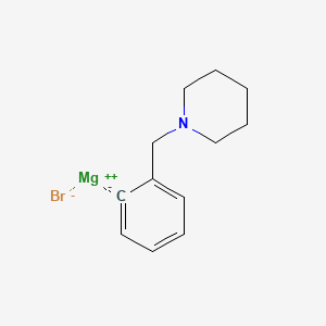 molecular formula C12H16BrMgN B3179412 magnesium;1-(phenylmethyl)piperidine;bromide CAS No. 480424-81-5